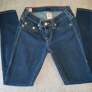 True Religion Women's dark blue skinny jeans, size 27
